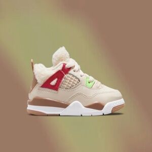 AIR JORDAN 4 RETRO (TD) - PEARL WHITE/DARK DRIFTWOOD